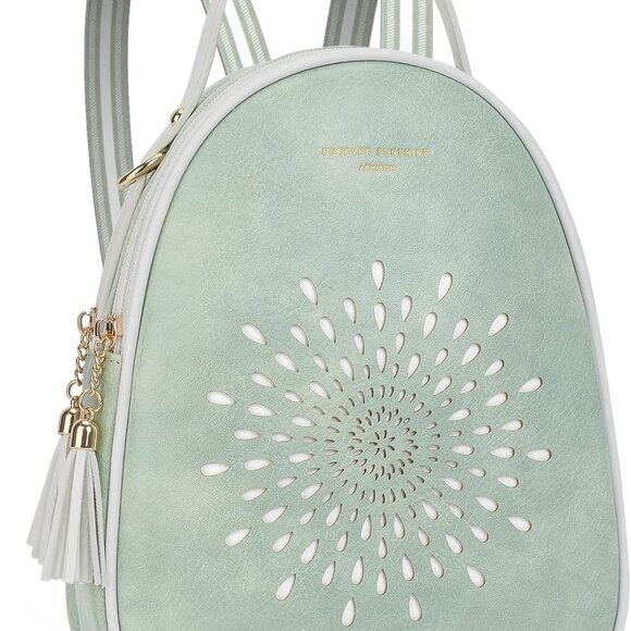 Mini Sunflower Backpack for Women Vegan Leather Small Multi-Purpose Purse - Picture 1 of 6